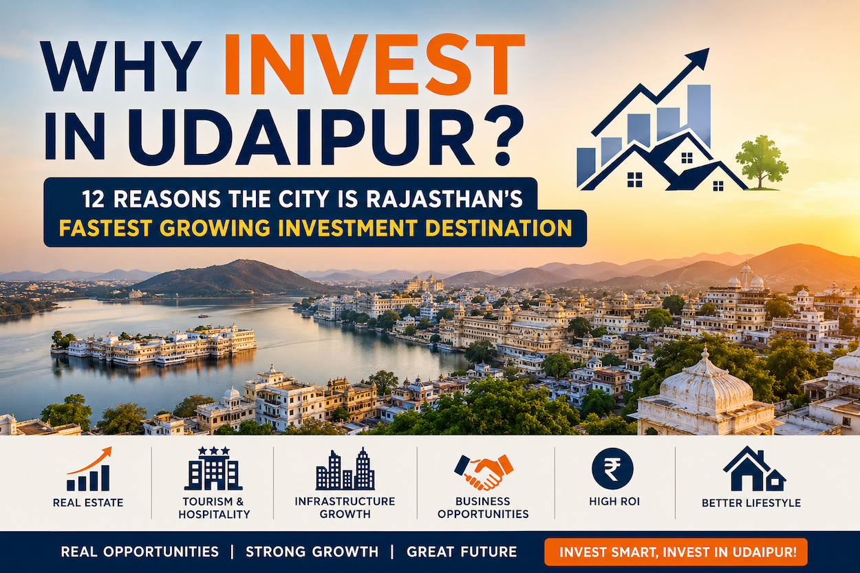 Why Invest in Udaipur? 12 Reasons the City is Rajasthan’s Fastest Growing Investment Destination