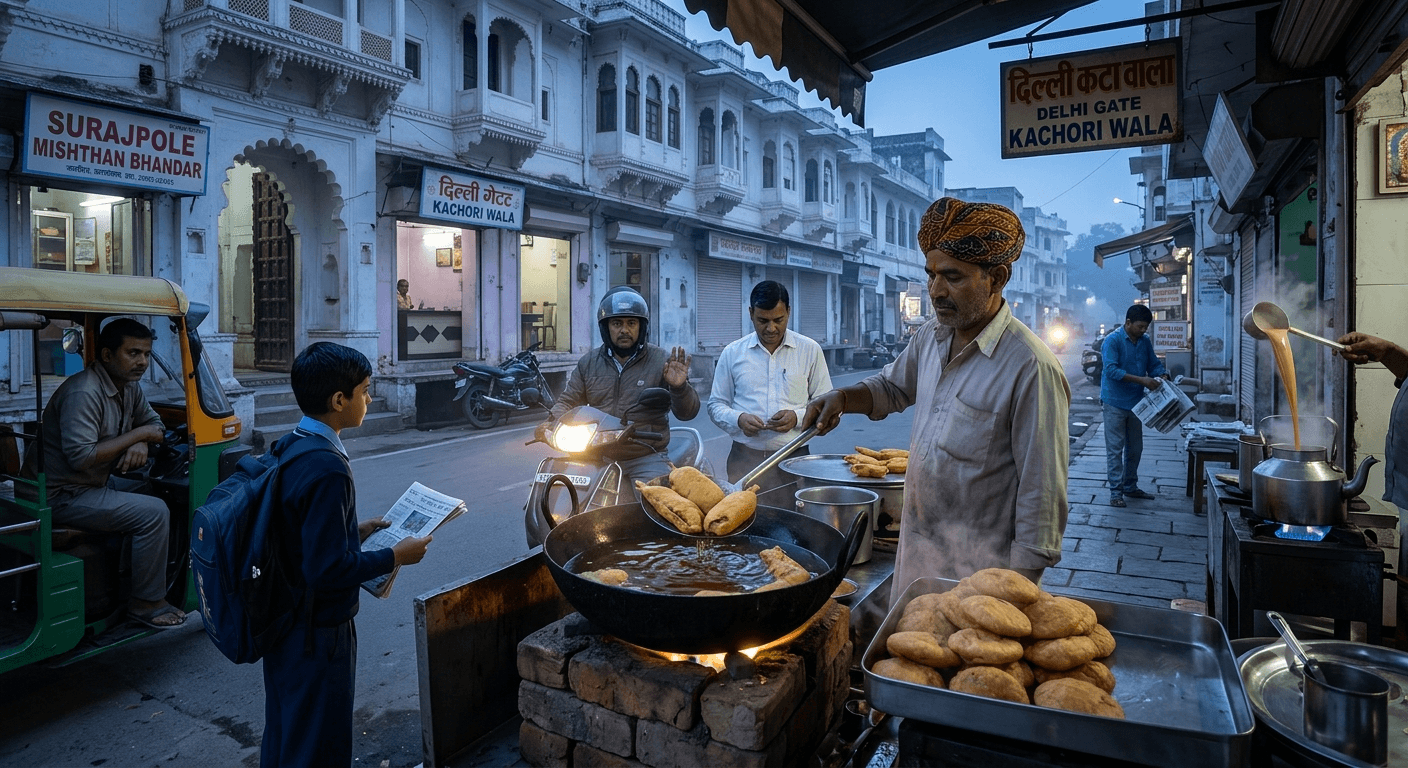 Before Sunrise in Udaipur: Discover the City’s Street Breakfast Culture